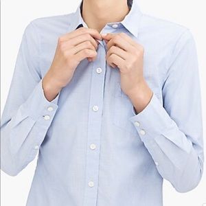 J Crew Factory Perfect Fit Button Up Cotton Shirt